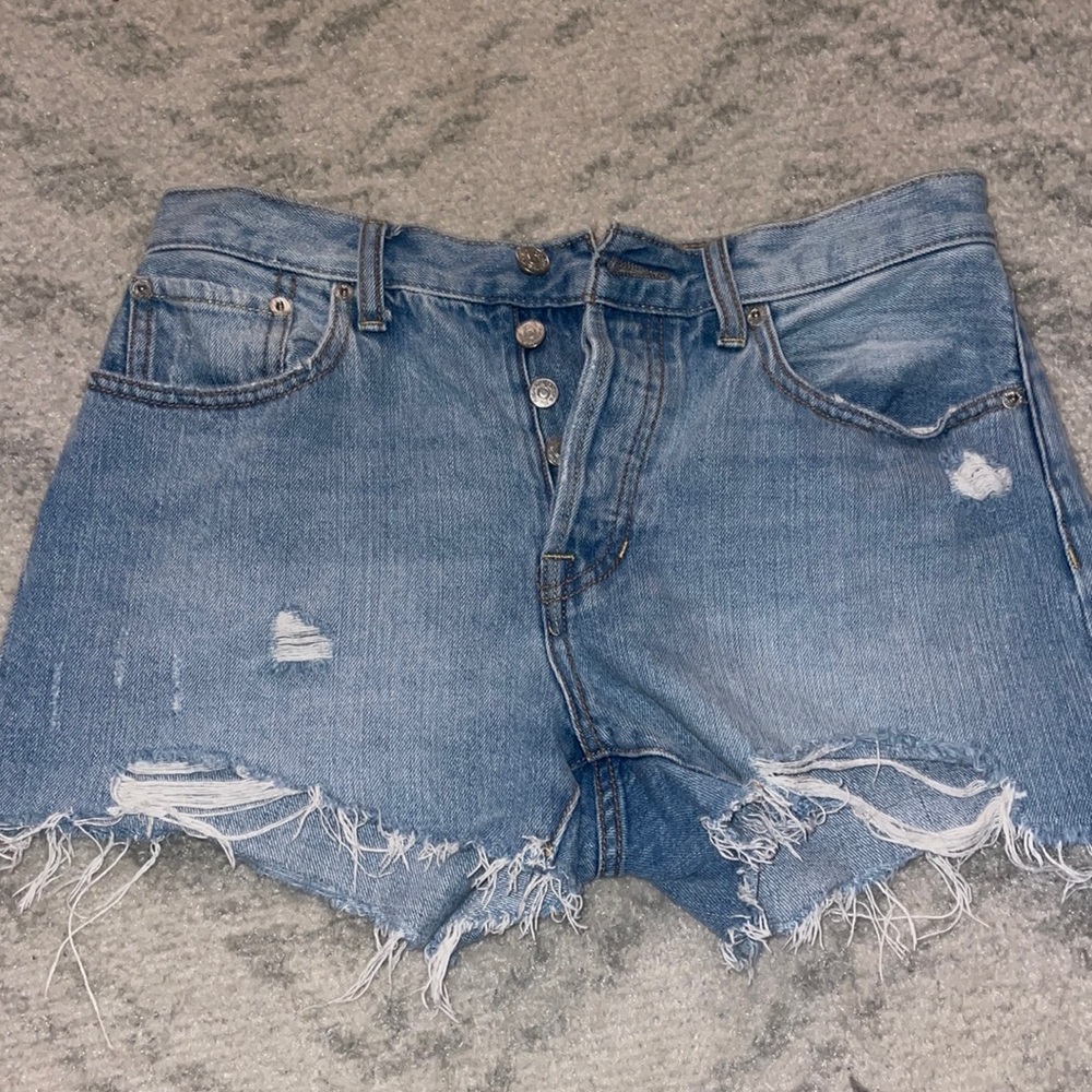 Free people jean shorts
